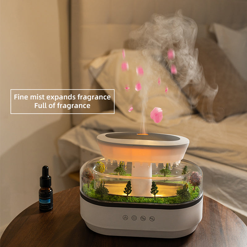 Smart Raindrop Humidifier & Aroma Diffuser