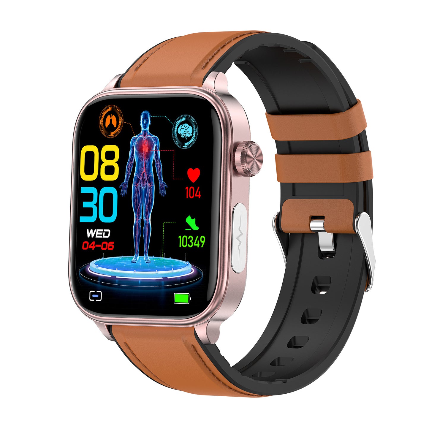 ET570 Smart Watch ECG Blood Glucose & Oxygen
