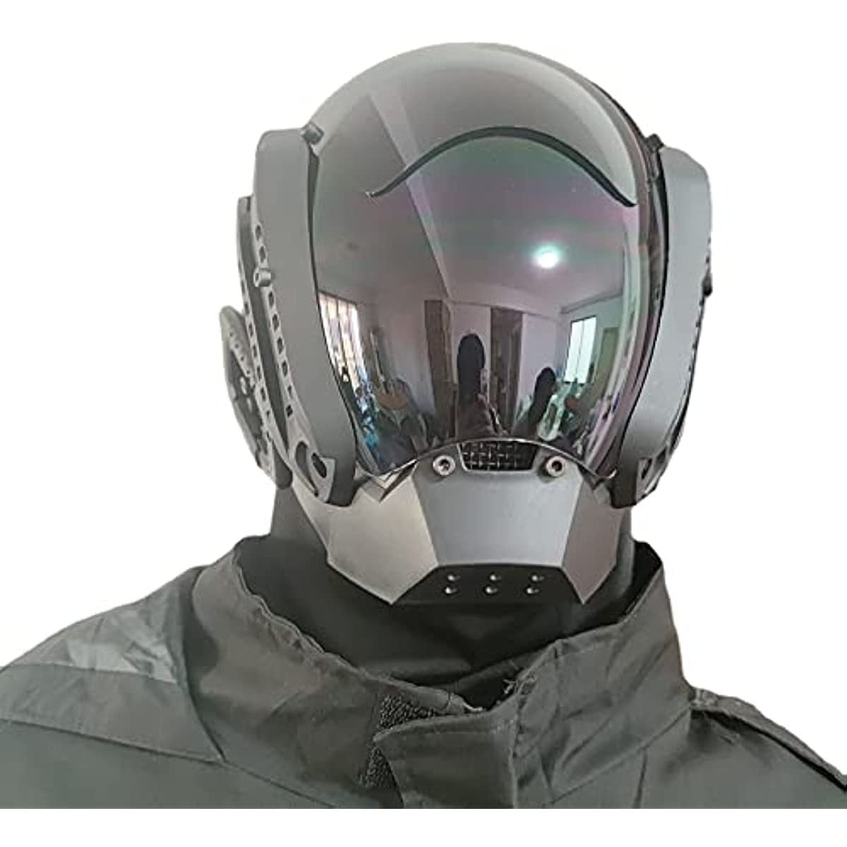 Cyberpunk LED Light-Up Festival Mask