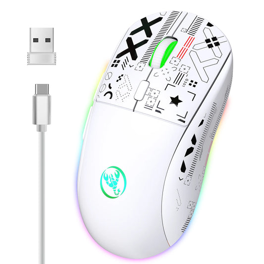 HXSJ T90 2.4G Wireless RGB Gaming Mouse 3600DPI