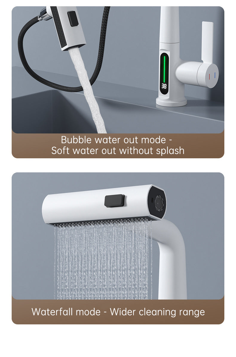 Smart Digital Display Pull-Out Faucet