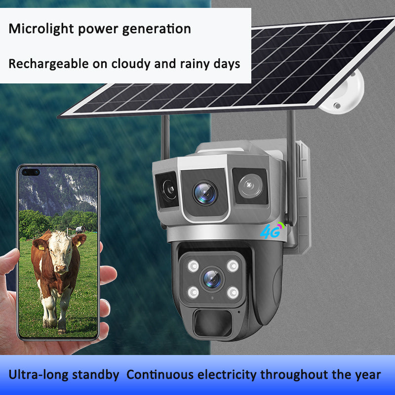 V380PRO-9 Solar WiFi Outdoor Security Camera