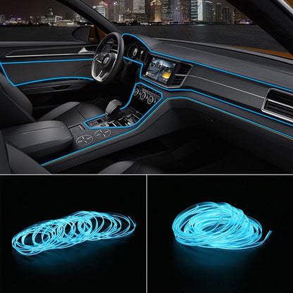 FORAUTO 5M Car Interior LED Neon Strip Light