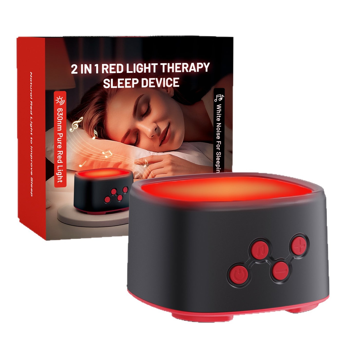 630nm Red Light White Noise Sleep Device