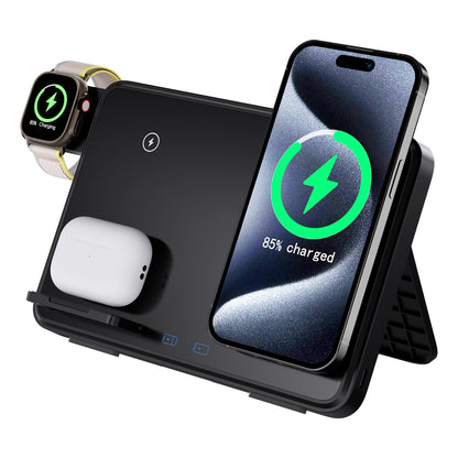 3-in-1 Wireless Charger 15W for iPhone & Samsung
