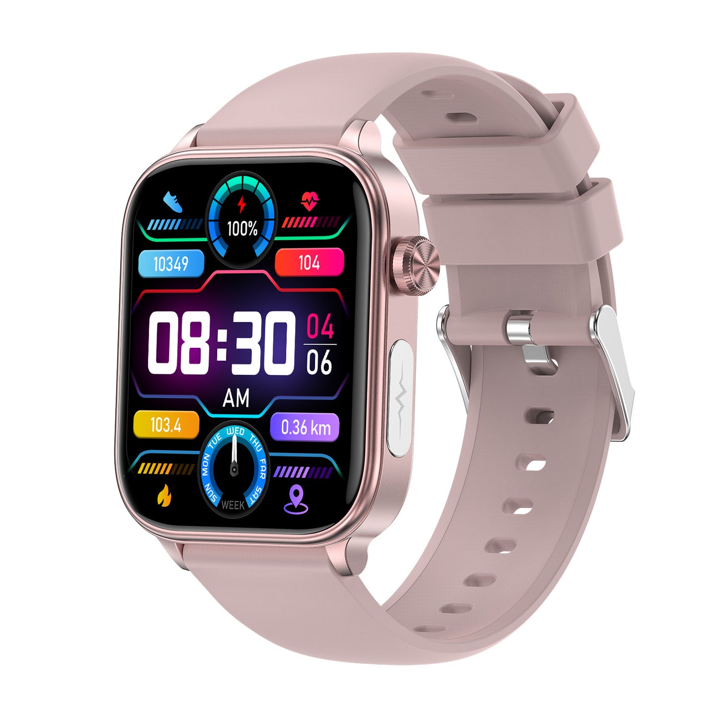 ET570 Smart Watch ECG Blood Glucose & Oxygen
