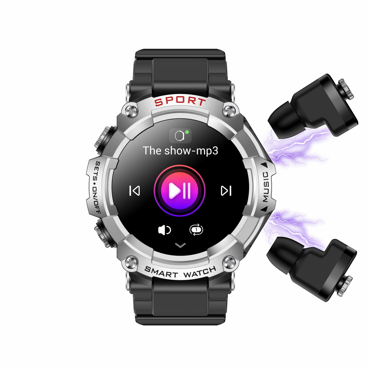 T96 Smart Watch TWS 2-in-1