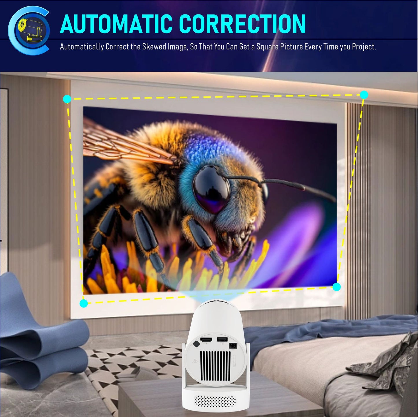 HY300 Ultra Portable HD Projector