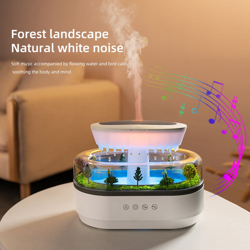 Smart Raindrop Humidifier & Aroma Diffuser