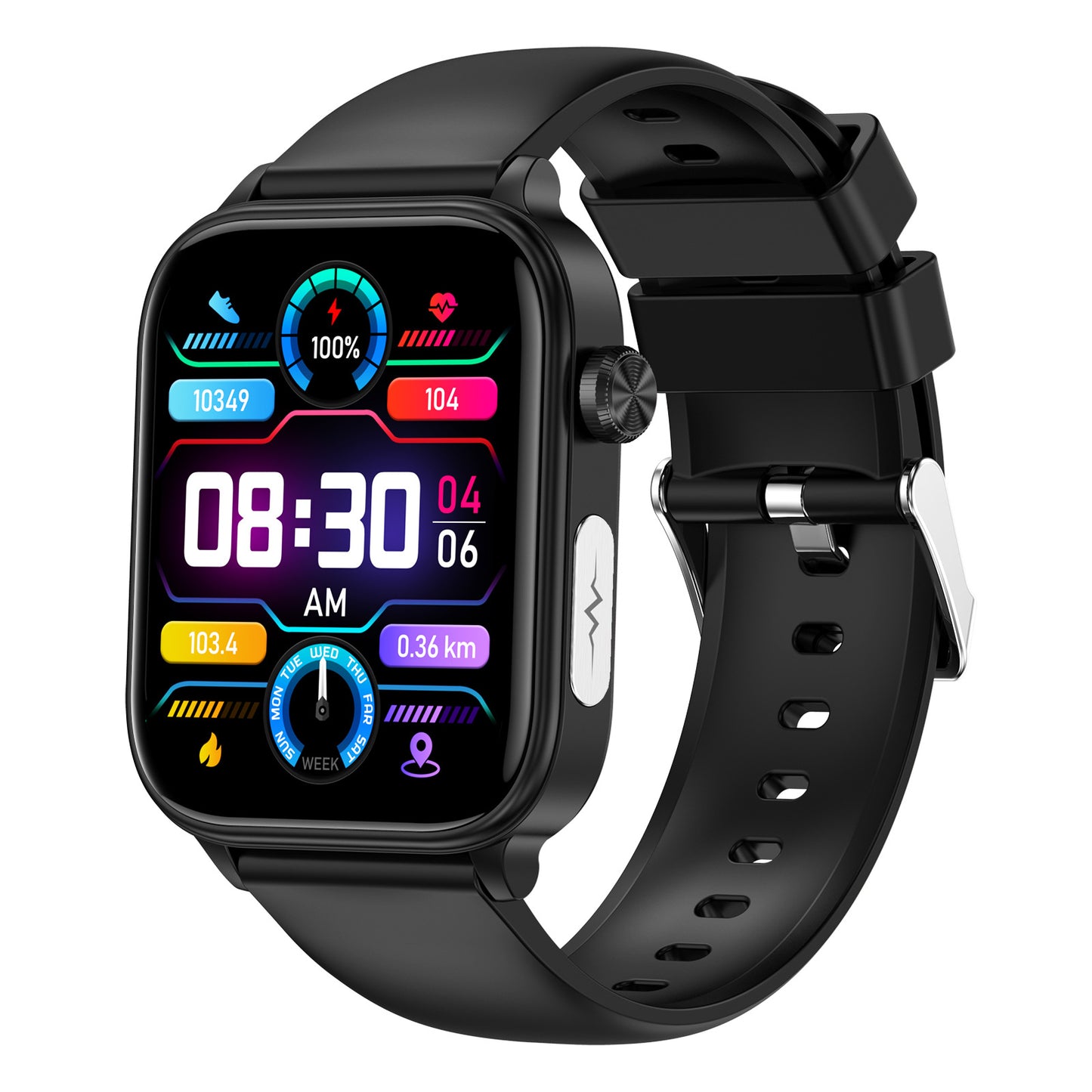 ET570 Smart Watch ECG Blood Glucose & Oxygen