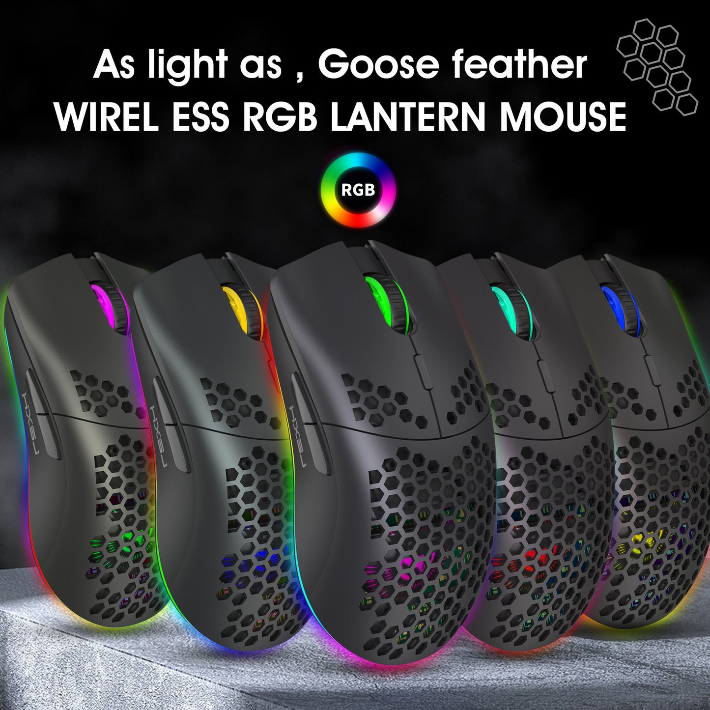 RGB Wireless Lightweight Gaming Mouse