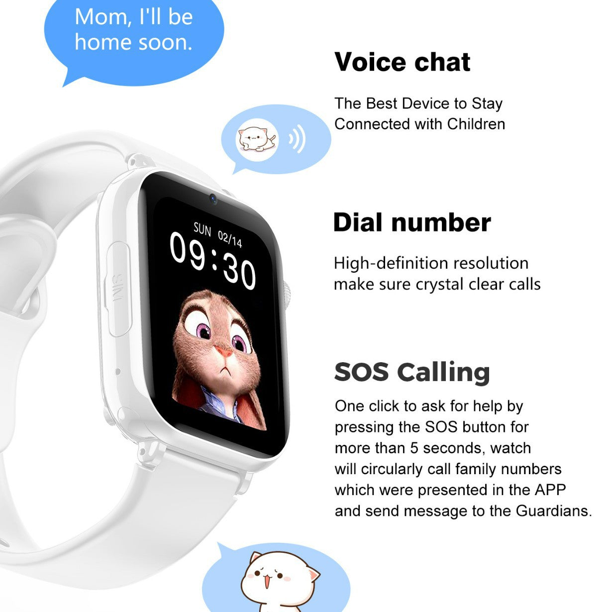 4G Kids Smart Watch 1.85" GPS
