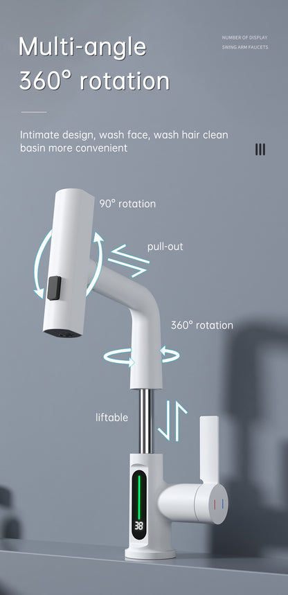 Smart Digital Display Pull-Out Faucet