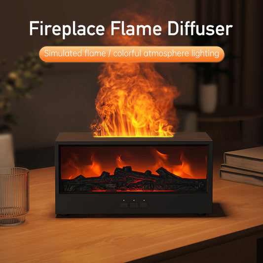 3D Fireplace Flame Aromatherapy Humidifier