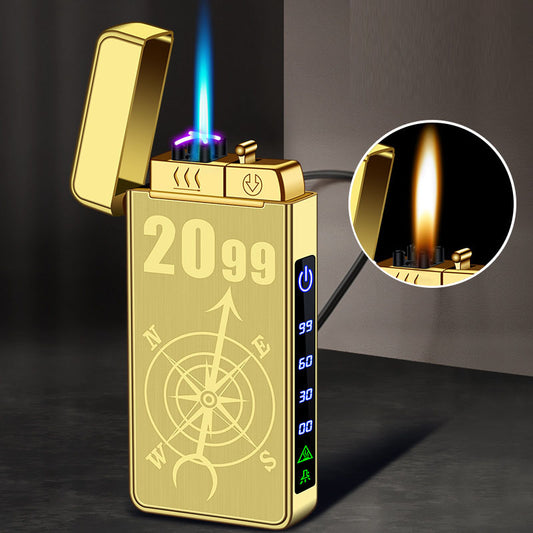 Triple Fire Windproof Rechargeable Lighter