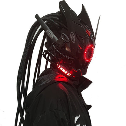 Cyberpunk LED Light-Up Festival Mask