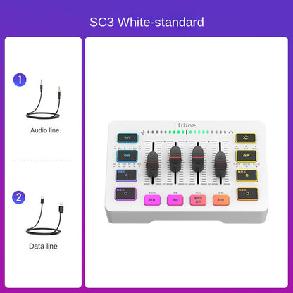 Fifine SC3 USB Sound Card & Mic Set