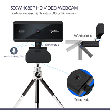 Computer Webcam 5MP Autofocus 720P/1080P Video