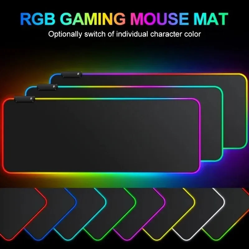 Large RGB Gaming Mouse Pad Touch Control Extended