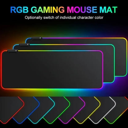 Large RGB Gaming Mouse Pad Touch Control Extended