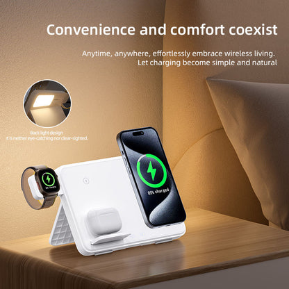 3-in-1 Wireless Charger 15W for iPhone & Samsung