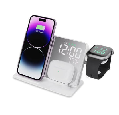 2-in-1 Wireless Charging Alarm Clock 15W