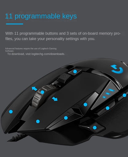Logitech G502 Hero RGB Gaming Mouse PUBG Esports