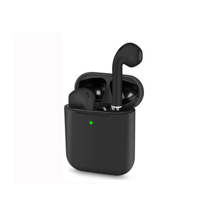 i9000 TWS Matte Black Earbuds QI Wireless Charging