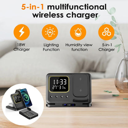 5-in-1 15W Wireless Desk Charger