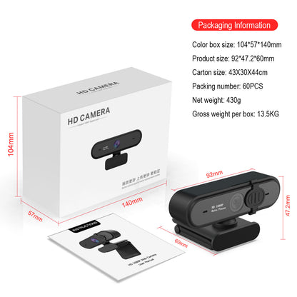 Computer Webcam 5MP Autofocus 720P/1080P Video
