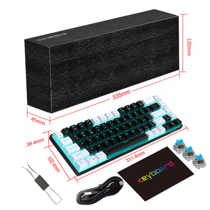 60% RGB Mechanical Keyboard Custom Keycaps Mini