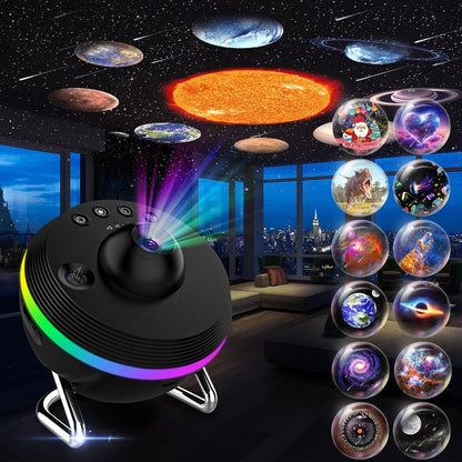 Dynamic Meteor Galaxy Star Projector