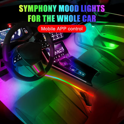 256-Color Car Ambient Lighting with Welcome Light