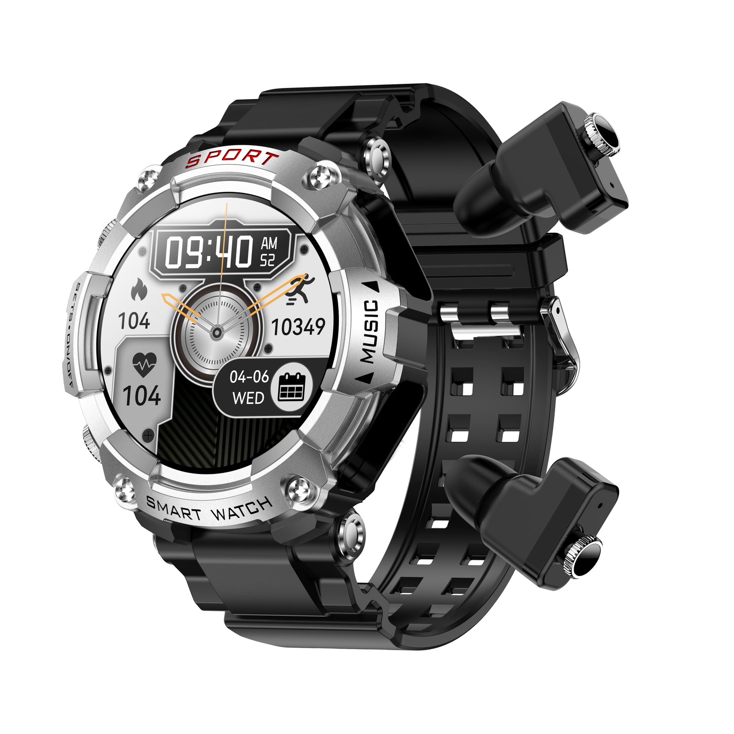 T96 Smart Watch TWS 2-in-1