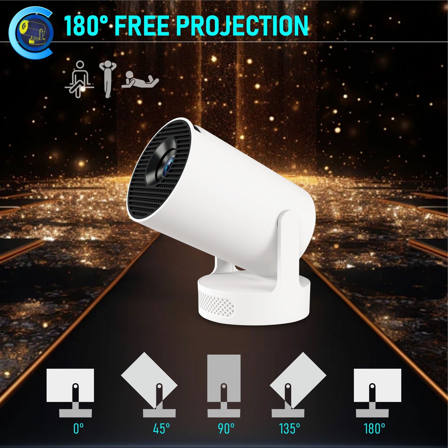 HY300 Ultra Portable HD Projector
