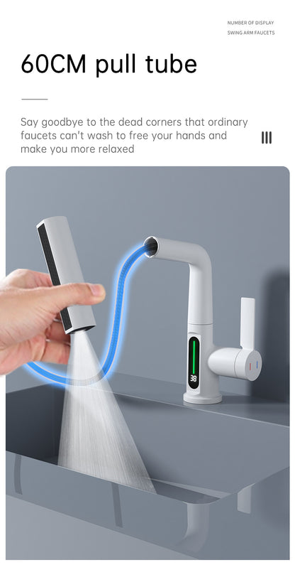 Smart Digital Display Pull-Out Faucet