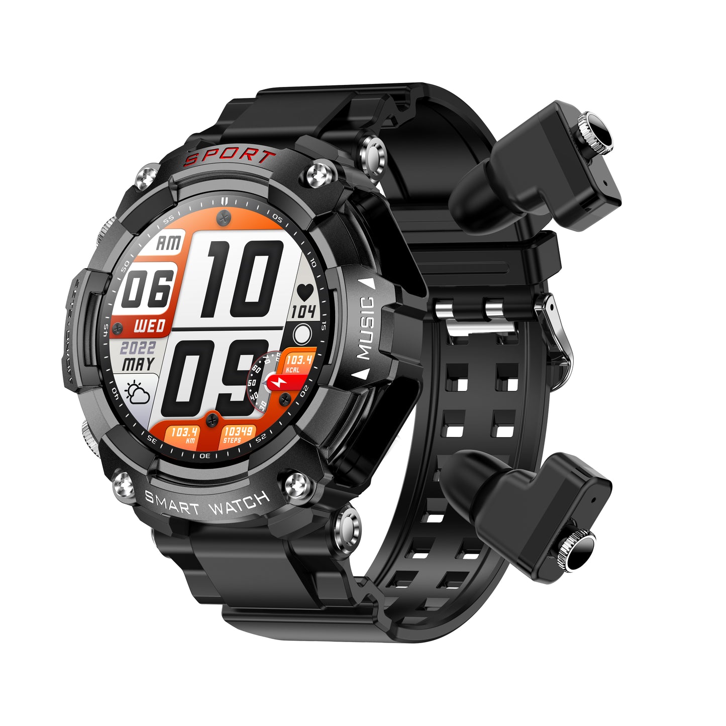 T96 Smart Watch TWS 2-in-1