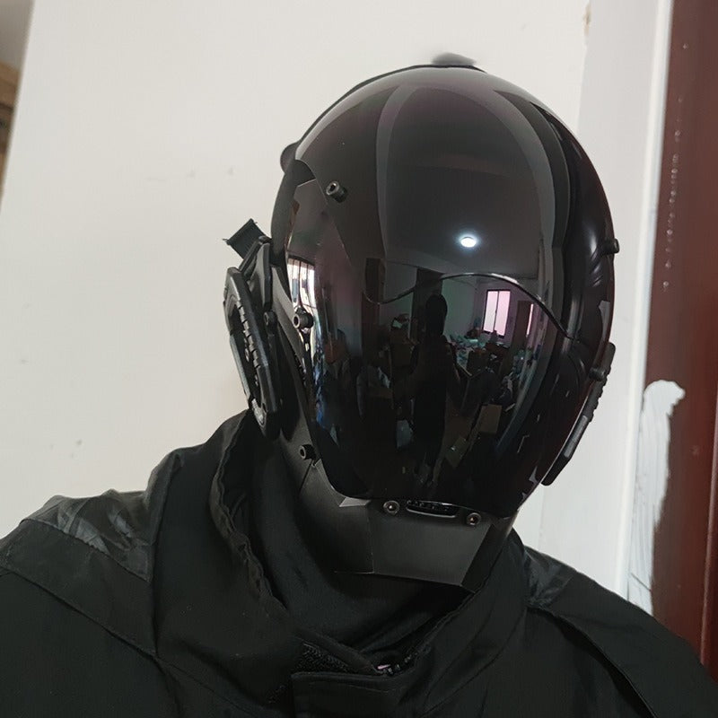 Cyberpunk LED Light-Up Festival Mask