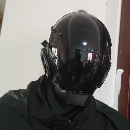 Cyberpunk LED Light-Up Festival Mask