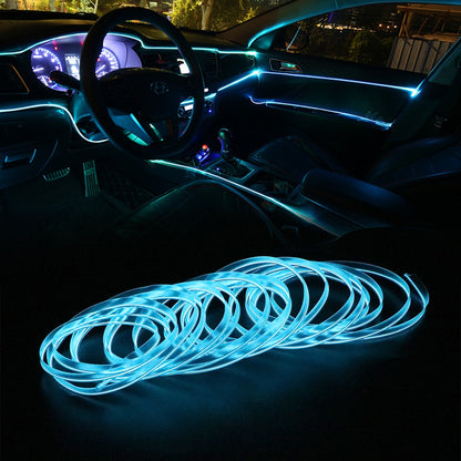 FORAUTO 5M Car Interior LED Neon Strip Light
