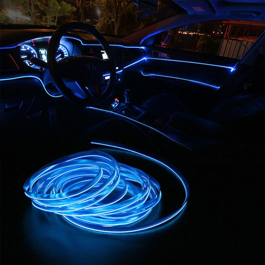FORAUTO 5M Car Interior LED Neon Strip Light