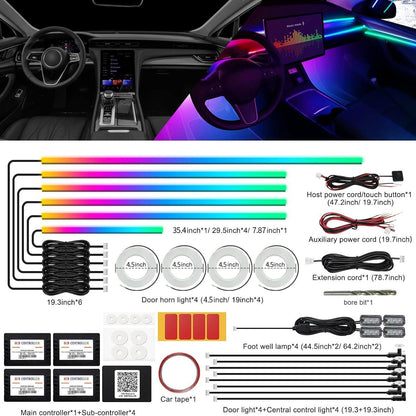 256-Color Car Ambient Lighting with Welcome Light