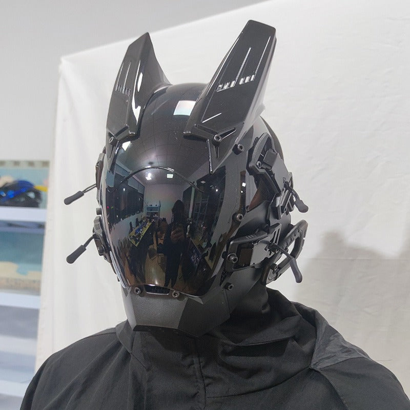 Cyberpunk LED Light-Up Festival Mask