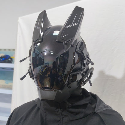 Cyberpunk LED Light-Up Festival Mask