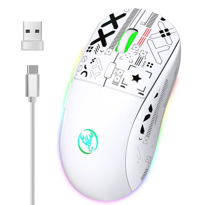 HXSJ T90 2.4G Wireless RGB Gaming Mouse 3600DPI
