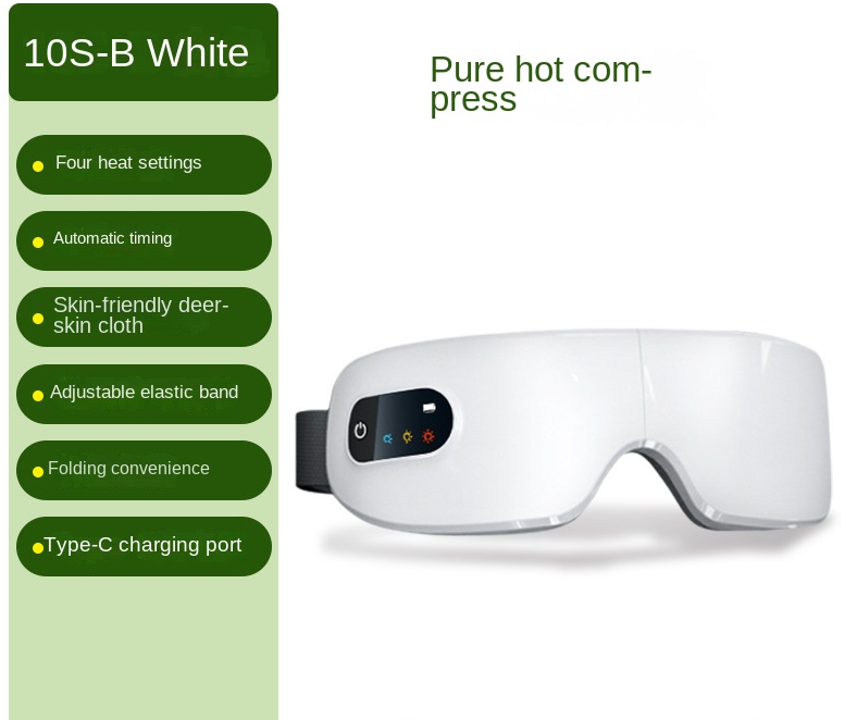 Foldable Eye Massager with Heat & Vibration