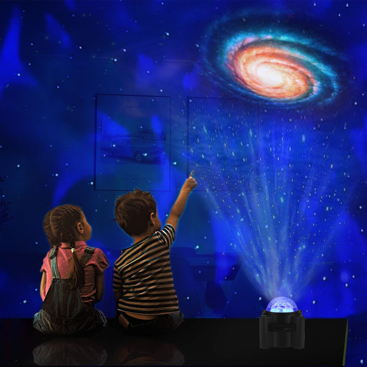 Rechargeable 12-Planet Galaxy Projector