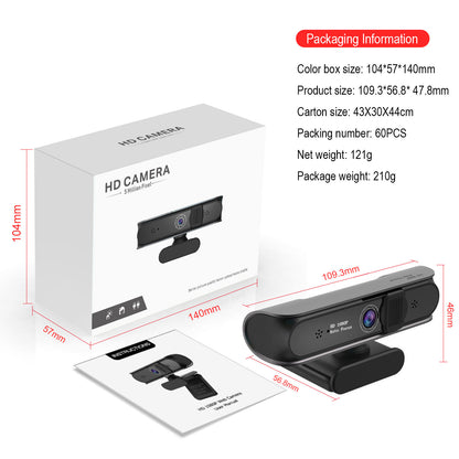 Webcam 5MP AF Autofocus 1080P Video Conferencing