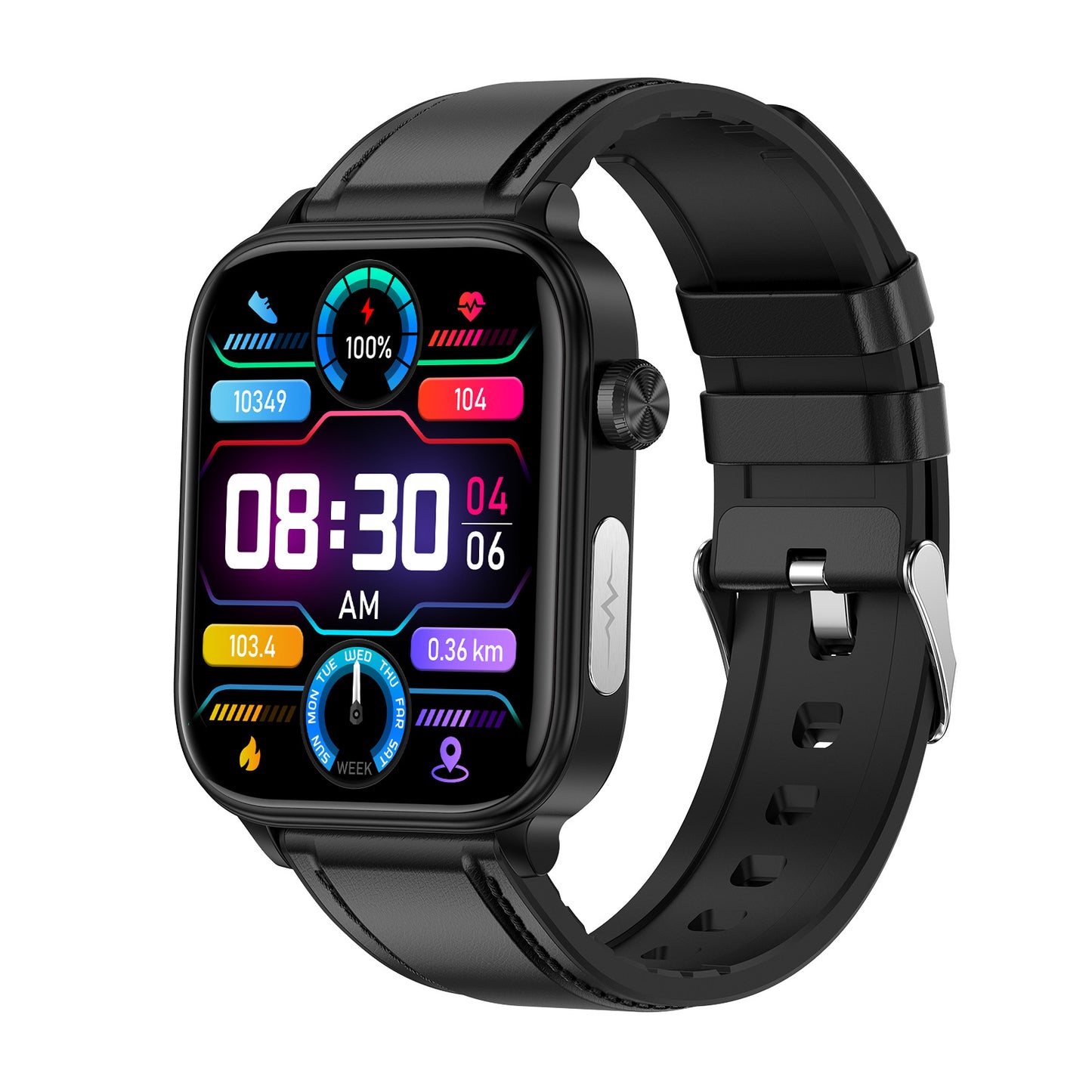 ET570 Smart Watch ECG Blood Glucose & Oxygen
