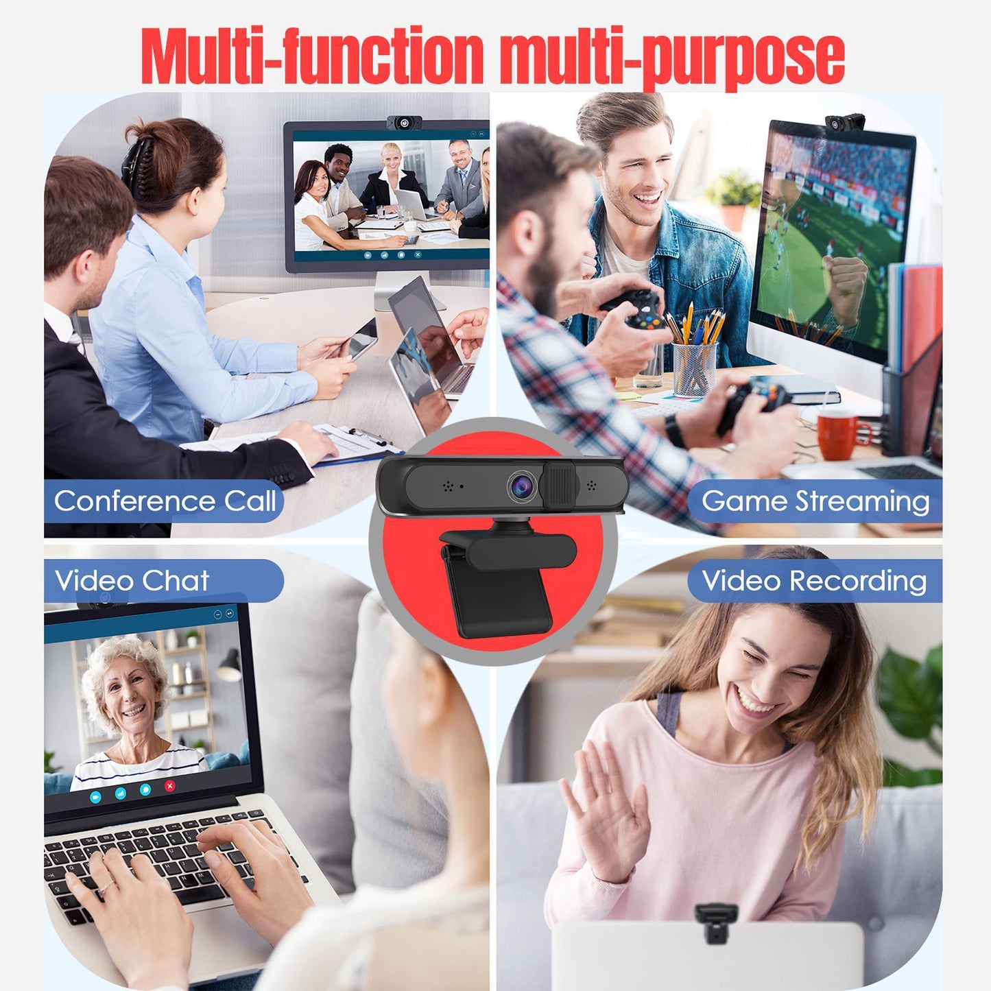 Webcam 5MP AF Autofocus 1080P Video Conferencing